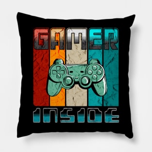 Gamer Inside Video Game Lover Pillow