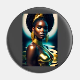 Black History Month Melanin Black Women Afro Pin