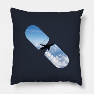 Aviation Pill with Airplane inside Pillow