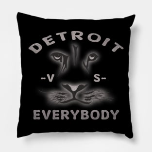 detroit vs everybody Pillow