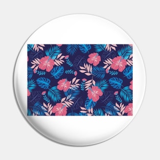 Monstera Plant Tropical Pattern Pin