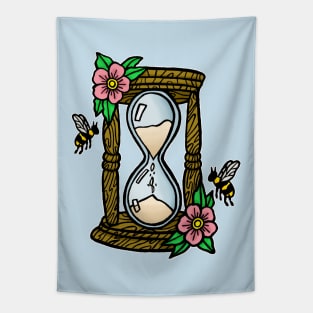 Pocket Bee Hourglass Tapestry