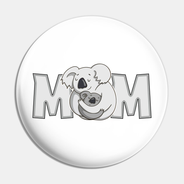 Mother and Baby Koala - Mother's Day Pin by Africanob