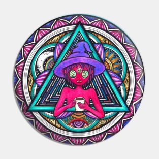 clancy Midnight Gospel in Mandala Pin