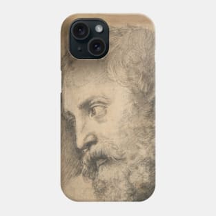 Head of An Apostle in the Transfiguration by Raphael Phone Case