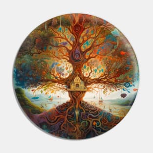 Intertwined Destiny: Embracing the Journey with the Tree of Life Mandala Pin