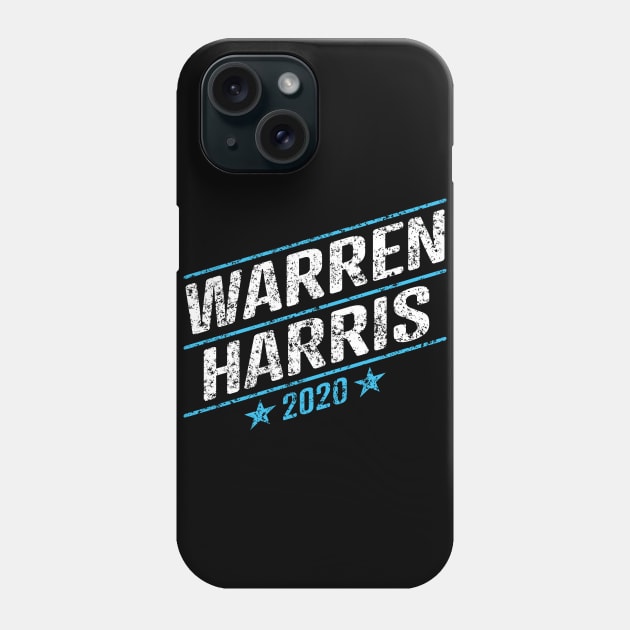 Elizabeth Warren and Kamala Harris on the one ticket? Dare to dream. Presidential race 2020 Distressed text Phone Case by YourGoods