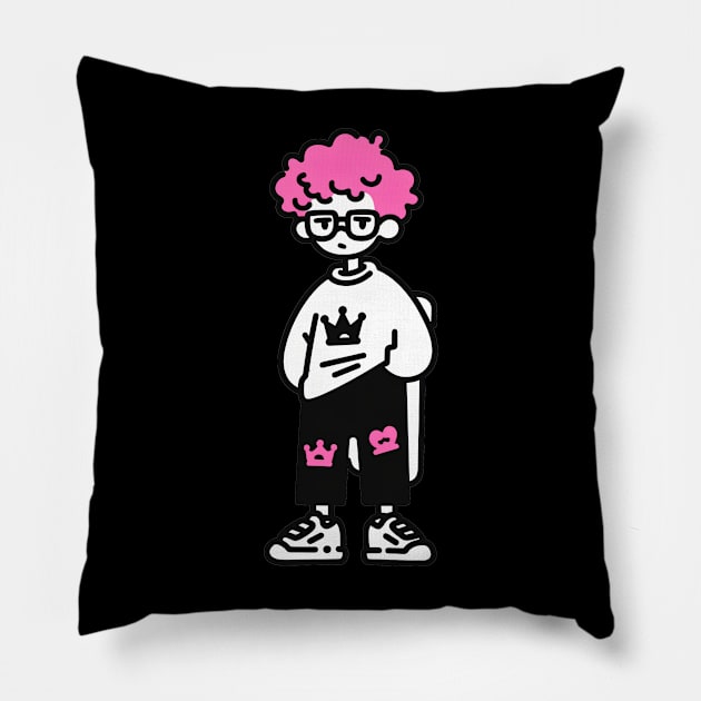 Skater Boy Pillow by xuanxuanshop