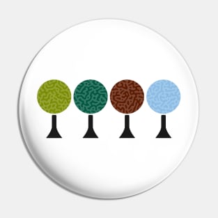 Four Seasons (Turing Pattern) Trees Pin