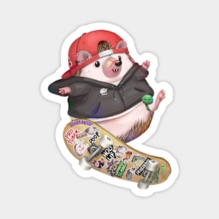 Skater Hedgehog Magnet