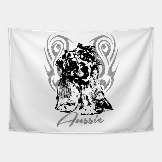 Australian Shepherd  - Aussie Tapestry by Nartissima