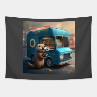 Letter O for Otter Operating their OOTR truck from AdventuresOfSela Tapestry