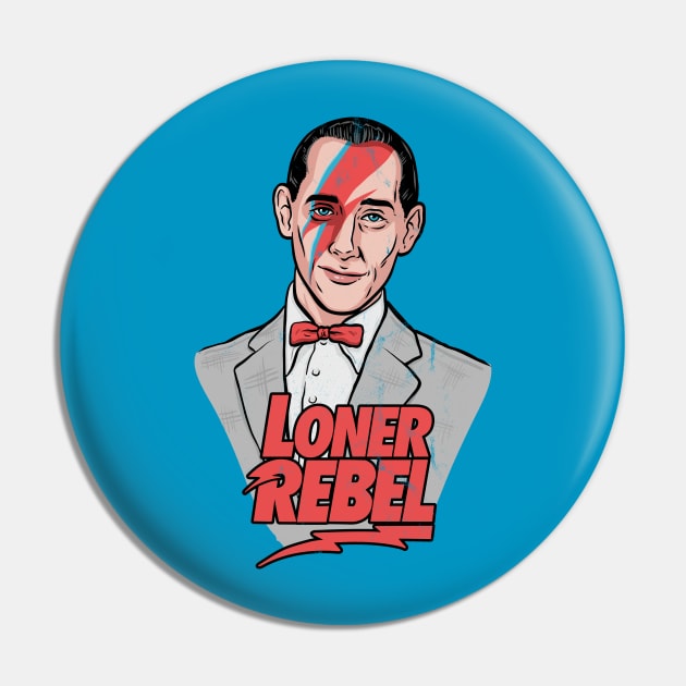 Loner Rebel Pin by harebrained