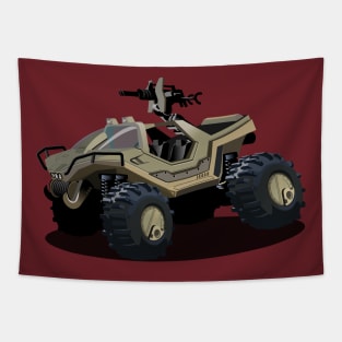 Cartoon sci-fi vehicle Tapestry