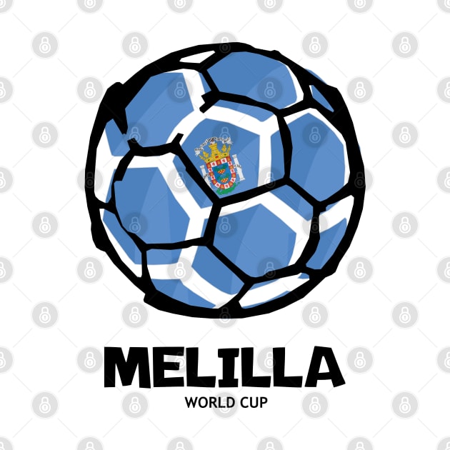 Melilla Football Country Flag by KewaleeTee