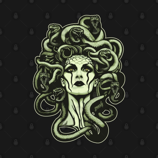 Gorgon Goddess Medusa by gnarly by ChattanoogaTshirt