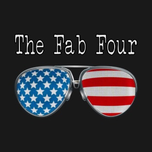 AMERICA PILOT GLASSES THE FAB FOUR T-Shirt