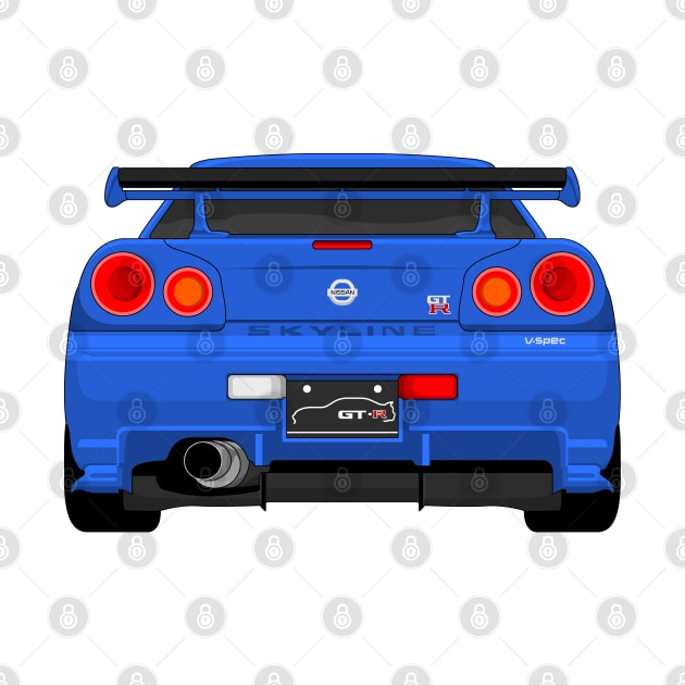 GTR R34 BLUE by VENZ0LIC