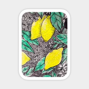 Lemons on a tree Magnet