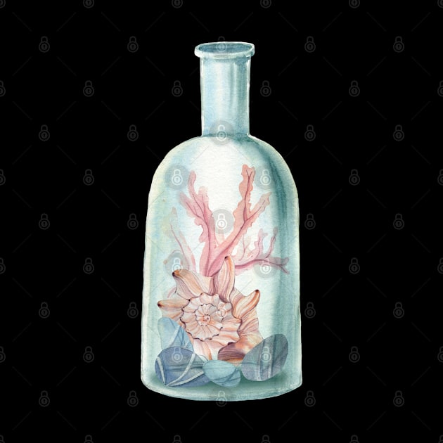 Marine life in a bottle by Cleopsys