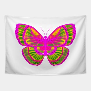 Pink and Green Butterfly Tapestry