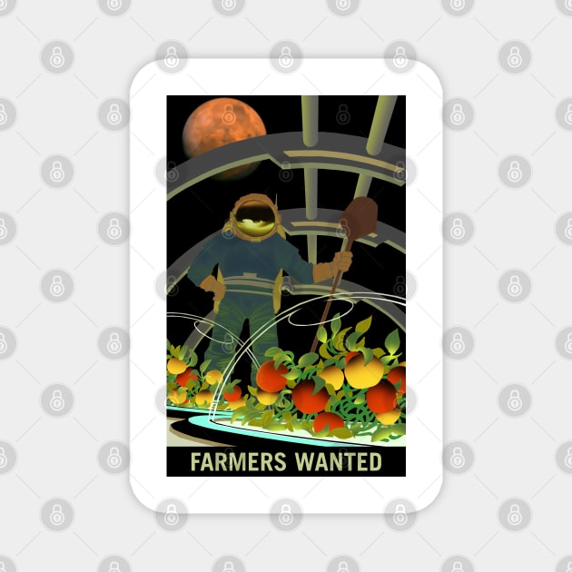 Farmers Wanted Terraforming Mars Magnet by PosterpartyCo