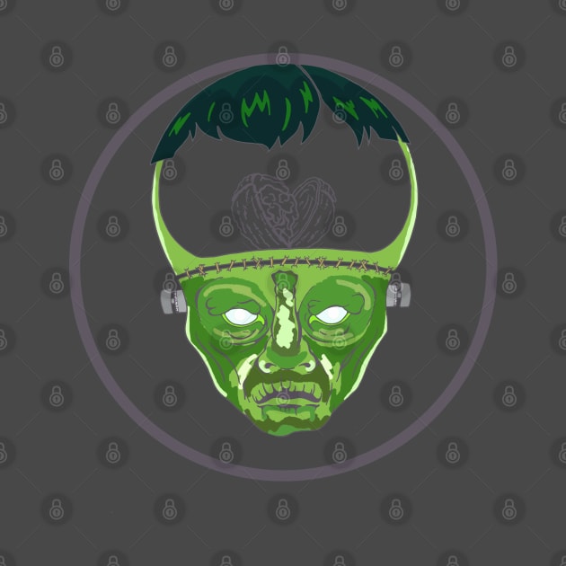 Frankenstein Head Profile Halloween by MisconceivedFantasy