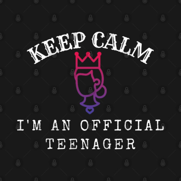 Keep Calm I Am An Official Teenager (Lavender) by thcreations1