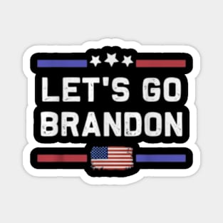 Let's Go Brandon Conservative Anti Liberal US Flag Magnet