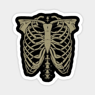 Skeleton Ribs - Classic Halloween Costume Fall Goth Horror Rib Cage Magnet