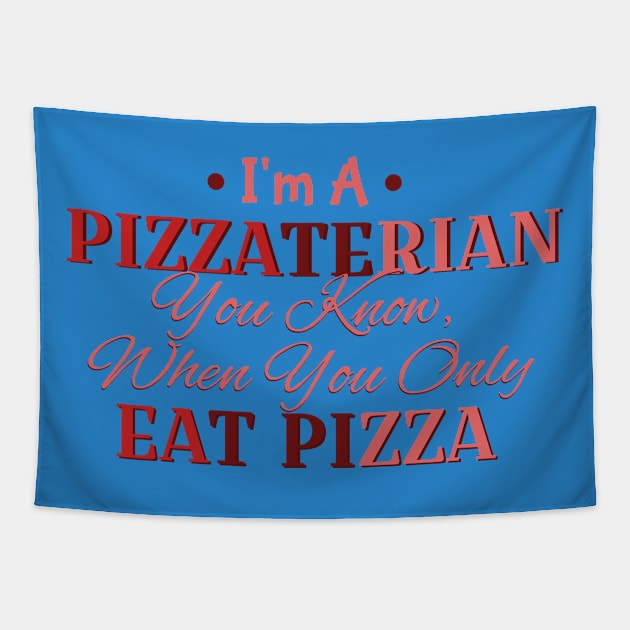 Pizza Food Weekend Design Tapestry by Lin Watchorn 