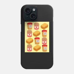 Peanut Butter And Jam Sandwich Patterns Phone Case