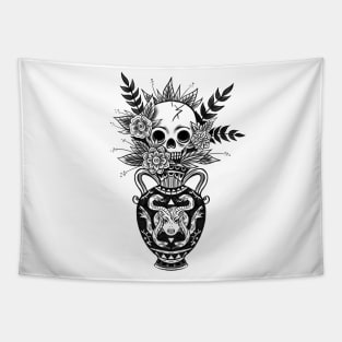 Mrs. Bouquet - traditional tattoo design - Black & Grey Tapestry
