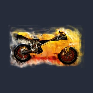 Yellow motorcycle T-Shirt