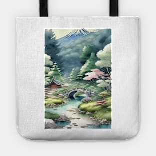 Japanese landscape Tote