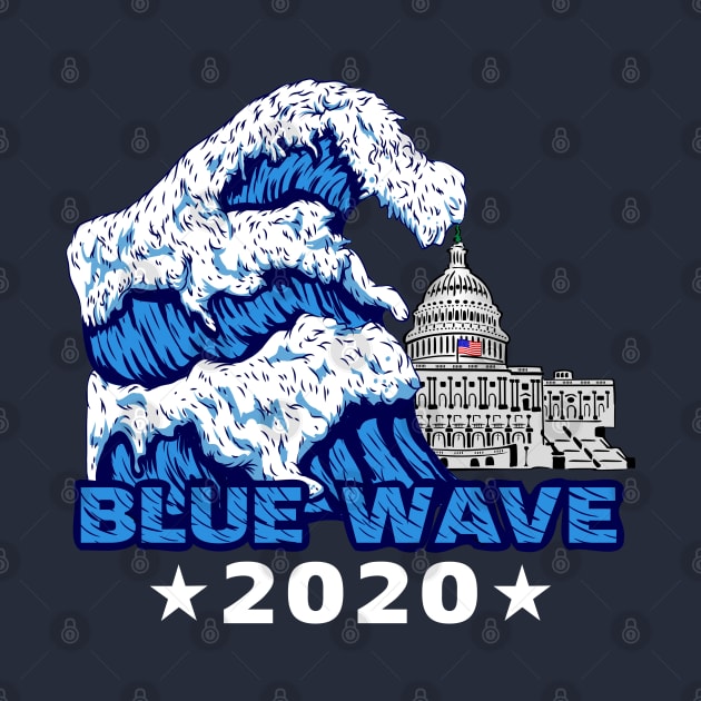 Blue Wave 2020 Graphic Design by Midlife50