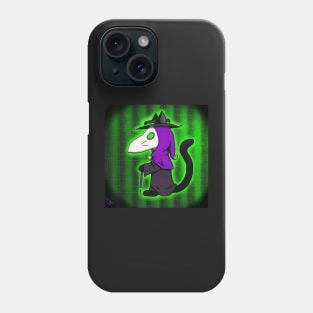 Cyber Goth Kitty Plague Doctor Phone Case