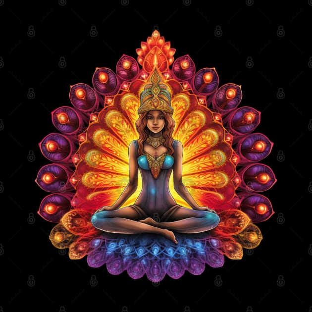 Meditation Chakra Infused Mushroom by MushMagicWear