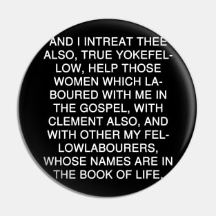 Philippians 4:3 Bible Verse KJV Text Pin