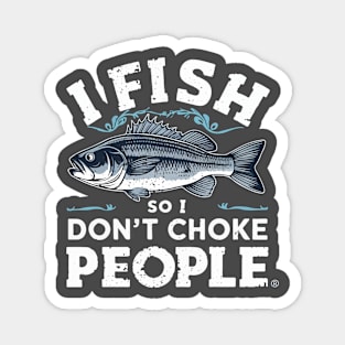 Bass fishing funny fisherman Magnet