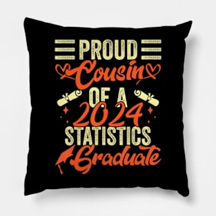 Proud Cousin Of 2024 Statistics Graduate Senior Pillow