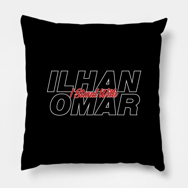 I Stand With Ilhan Omar Pillow by Kingerv Studio