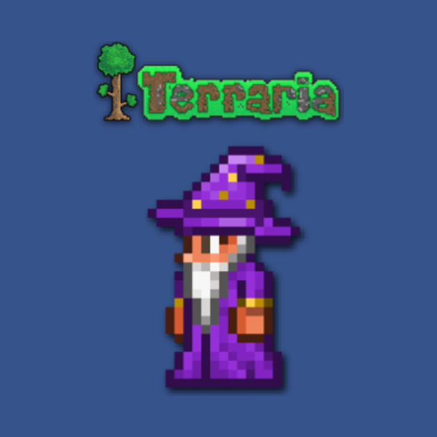 Terraria Wizard Gamer TShirt TeePublic