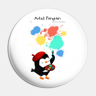 Artist Penguin Pin