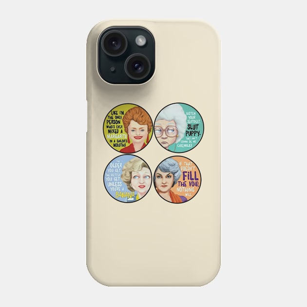 Golden girls t-shirt Phone Case by Hitamshop