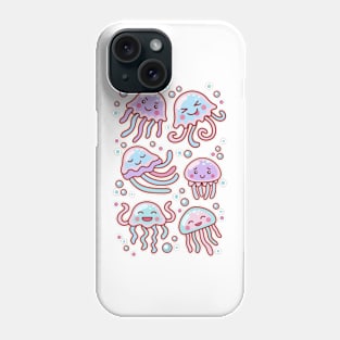 Cotton Candy Jellyfishes #3 Phone Case