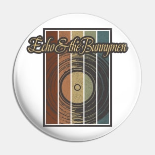 Echo & the Bunnymen Vynil Silhouette Pin