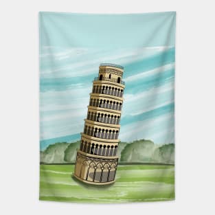 Leaning Tower Of Pisa Tapestry