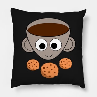 Funny coffee and cookies Pillow