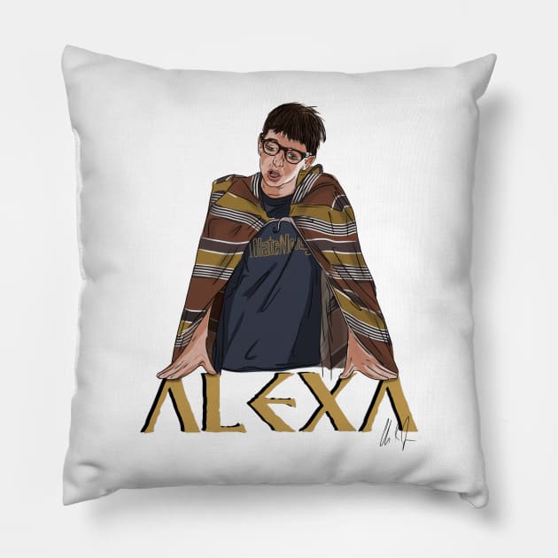 Wet Hot American Summer: Alexa? Pillow by 51Deesigns